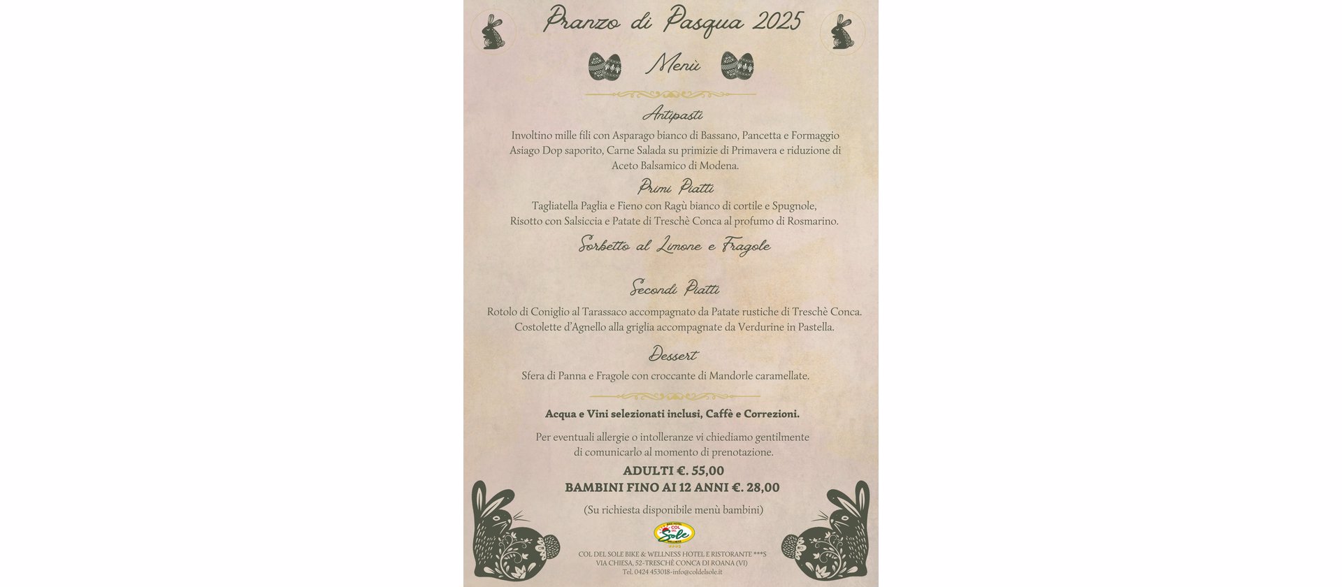pranzo di pasqua 2025 w